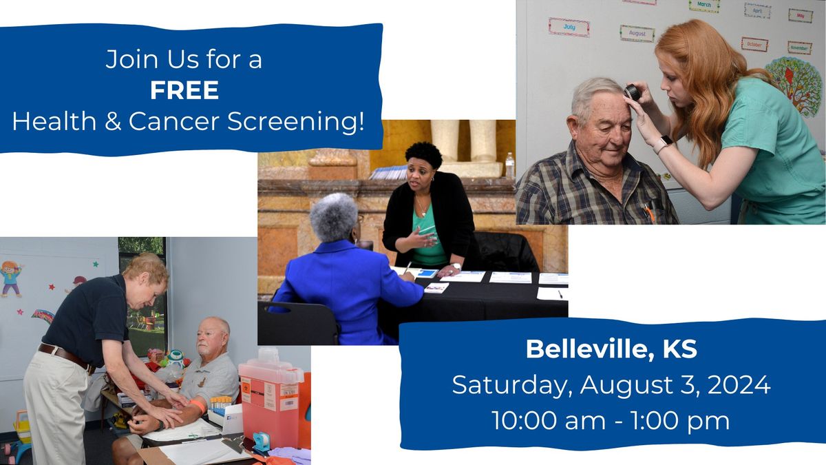 Belleville, KS: FREE Health & Cancer Screening