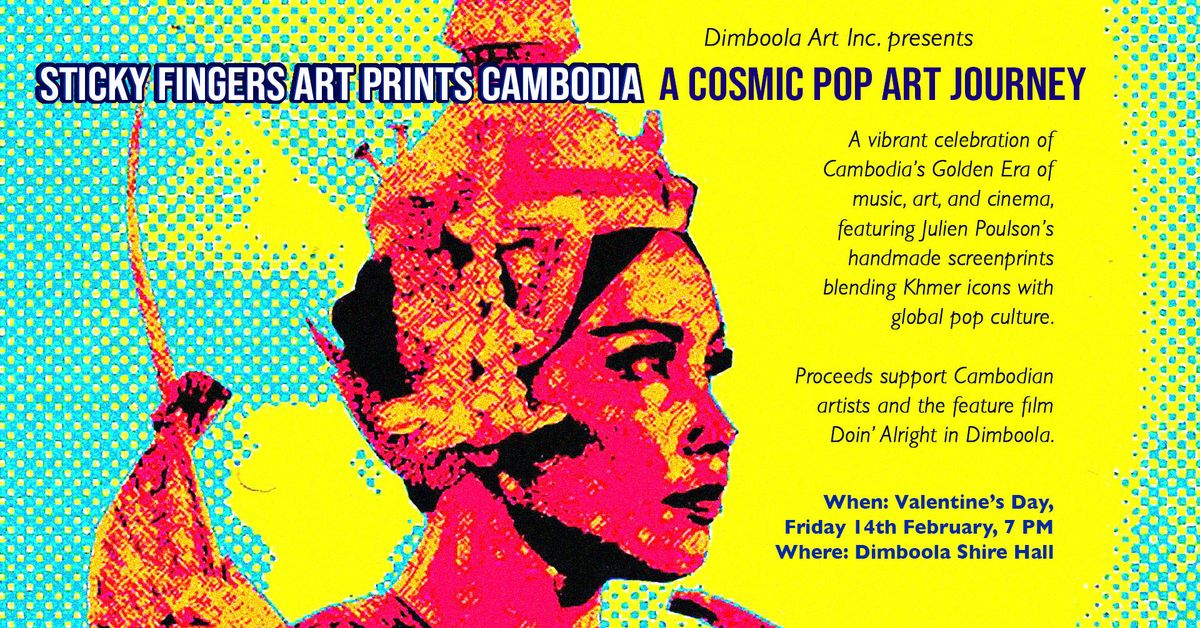 Sticky Fingers Art Prints: A Cosmic Pop Art Journey From Cambodia to Dimboola