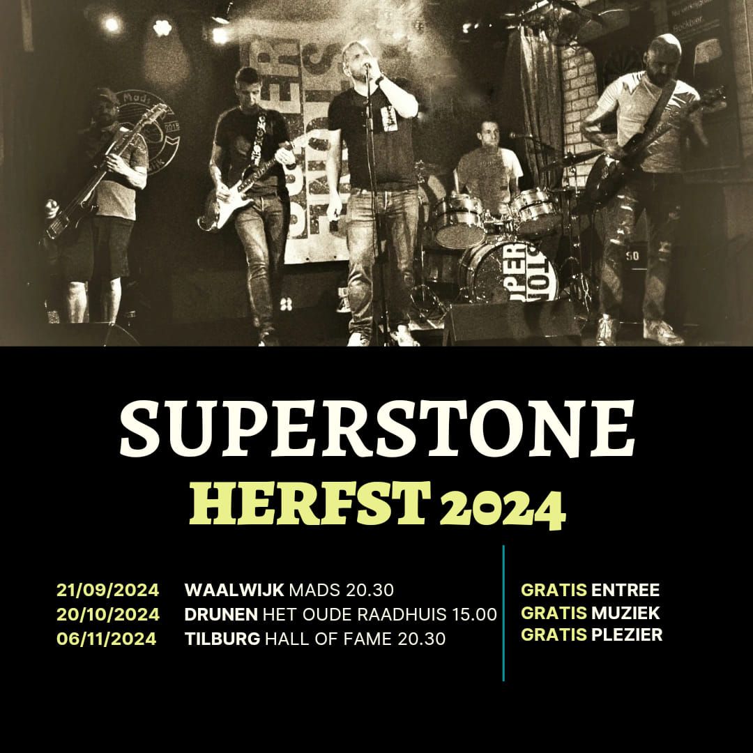 Superstone speelt bij Hall of Fame