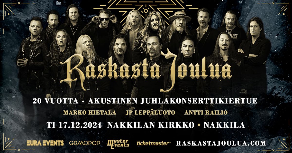 Raskasta Joulua 20 vuotta -akustinen juhlakonserttikiertue, Nakkilan kirkko, Nakkila