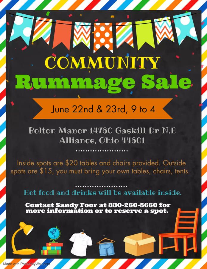 Community Rummage Sale.