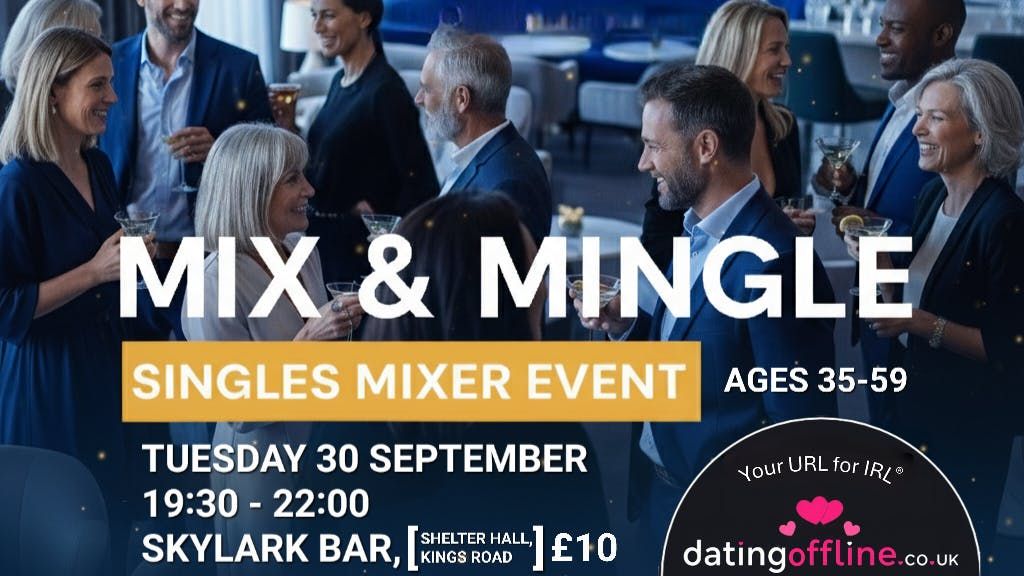 35-59's Mix and Mingles, Singles Night 