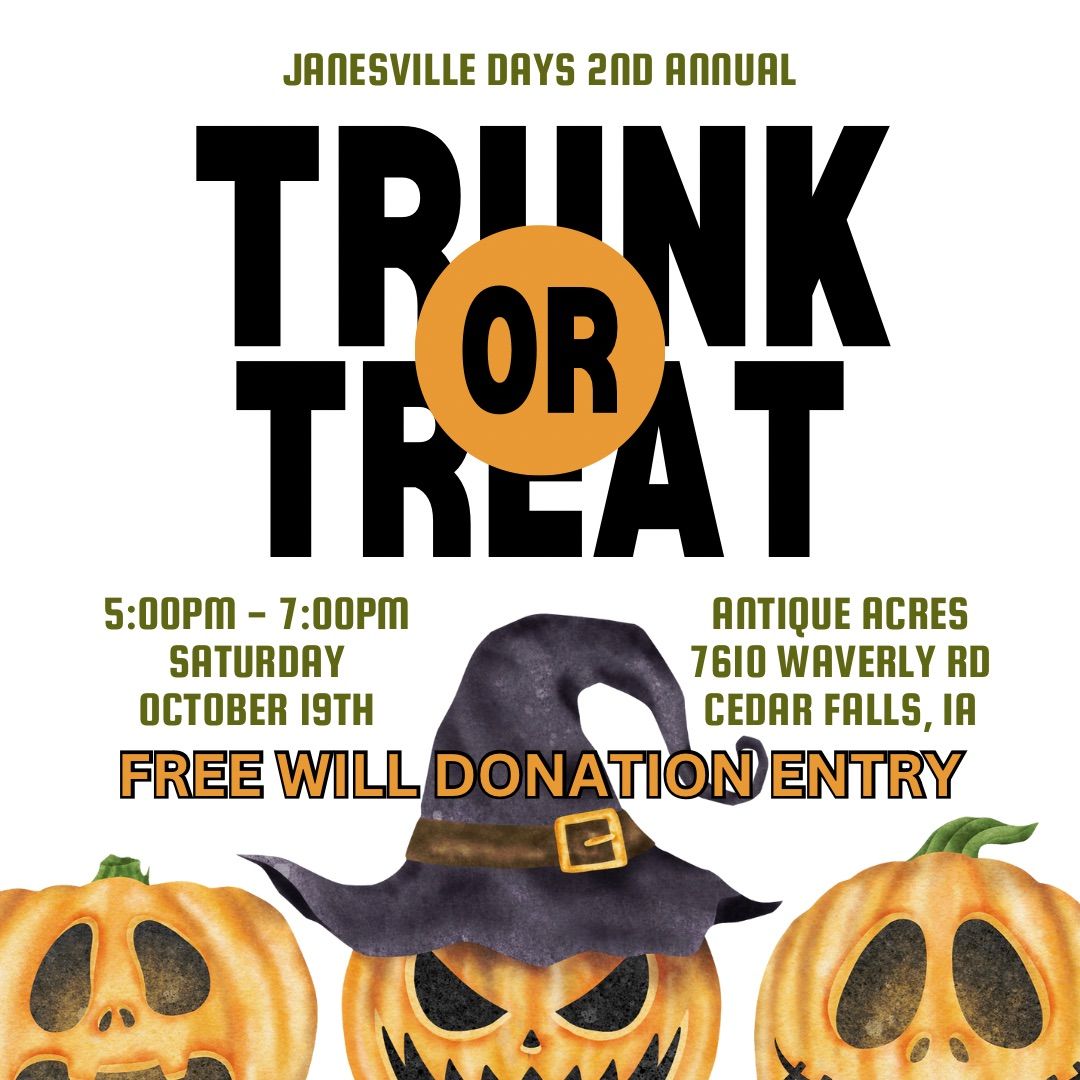 Trunk or Treat at Antique Acres - A Janesville Days Fundraiser