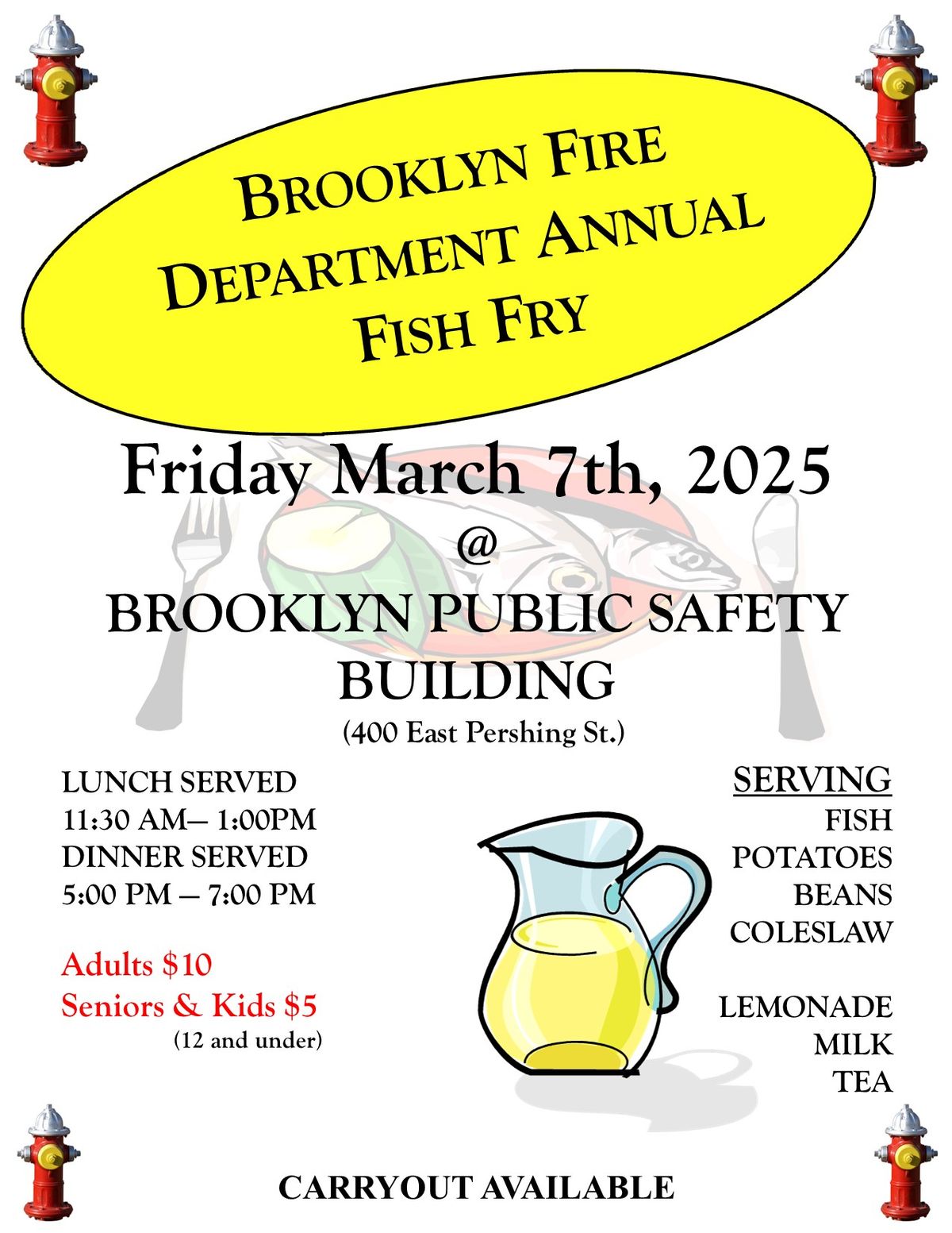 BROOKLYN FIRE DEPARTMENT ANNUAL FISH FRY