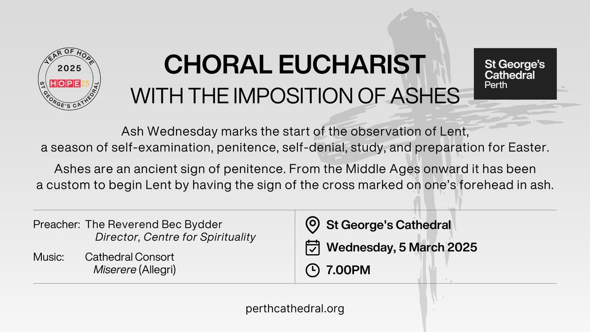 Choral Eucharist with the Imposition of Ashes