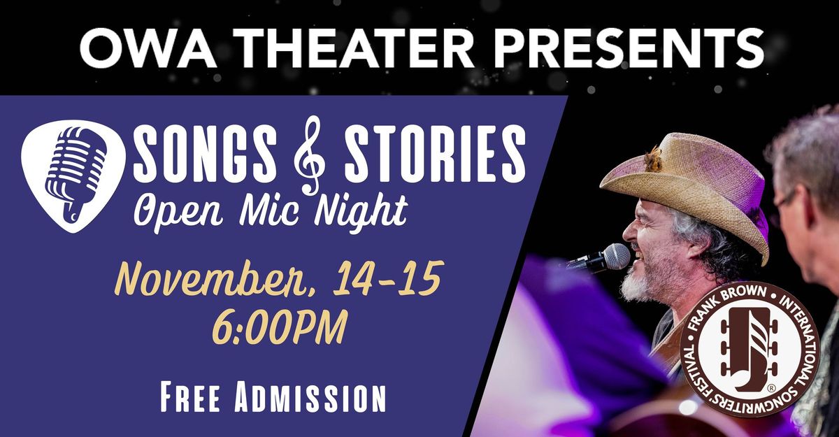 Songs & Stories Open Mic Night