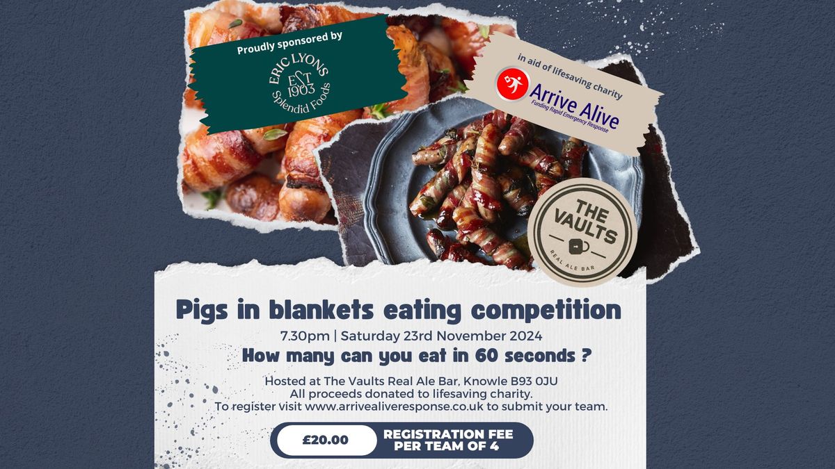 Pigs in blankets eating competition 