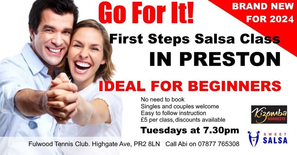 Learn to SALSA DANCE!!! beginners class every Tuesday In Preston