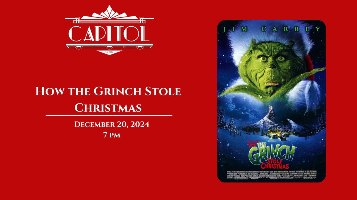 HOW THE GRINCH STOLE CHRISTMAS