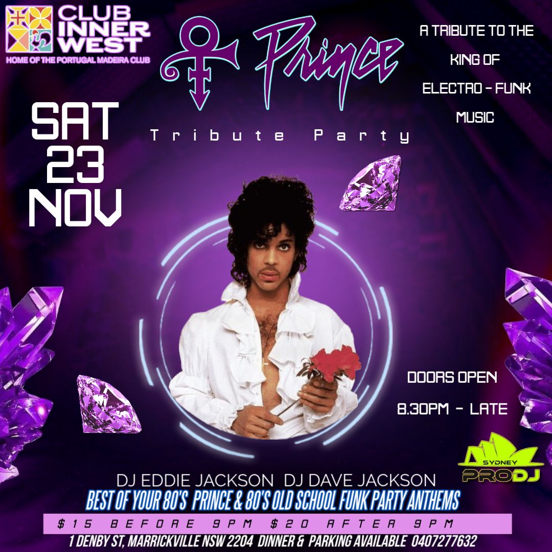 80\u2019s Prince Tribute & Disco Funk Party 