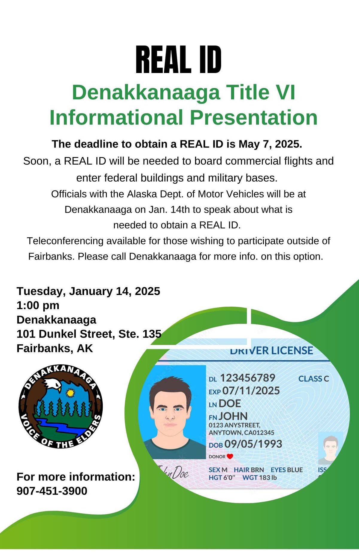 Title VI Informational Session on REAL ID's