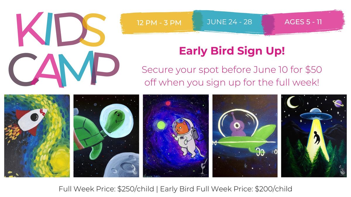 Space Kids Art Camp - Ages 5-11