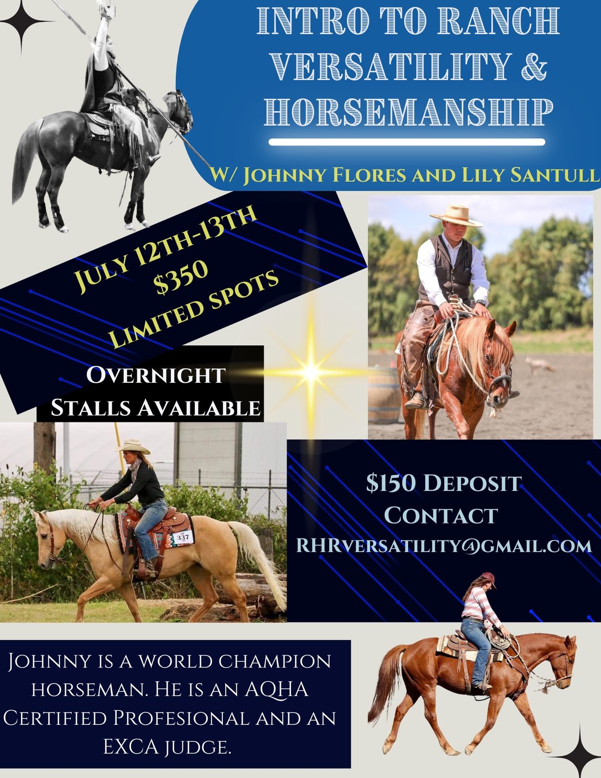 Intro to Ranch Versatility & Horsemanship 