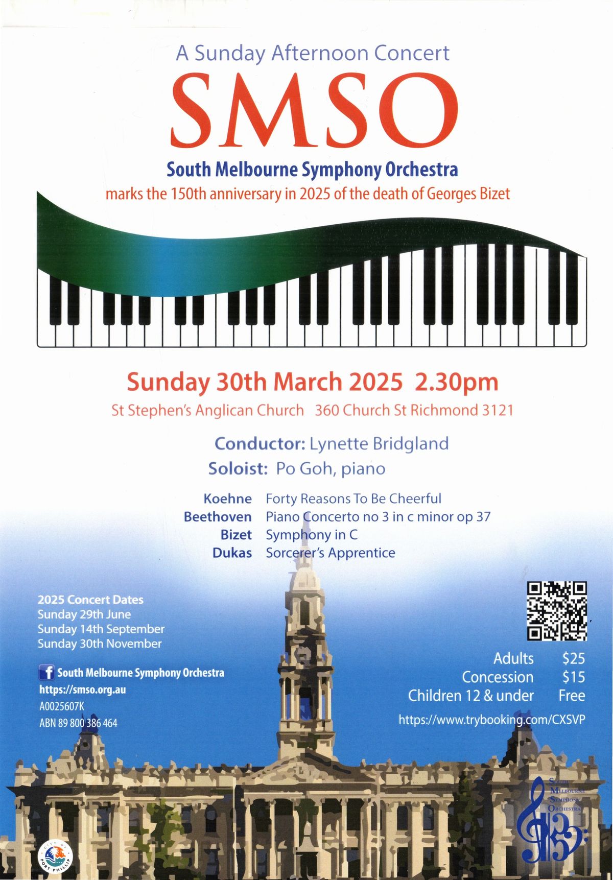 SMSO concert Sunday 30th March 2025