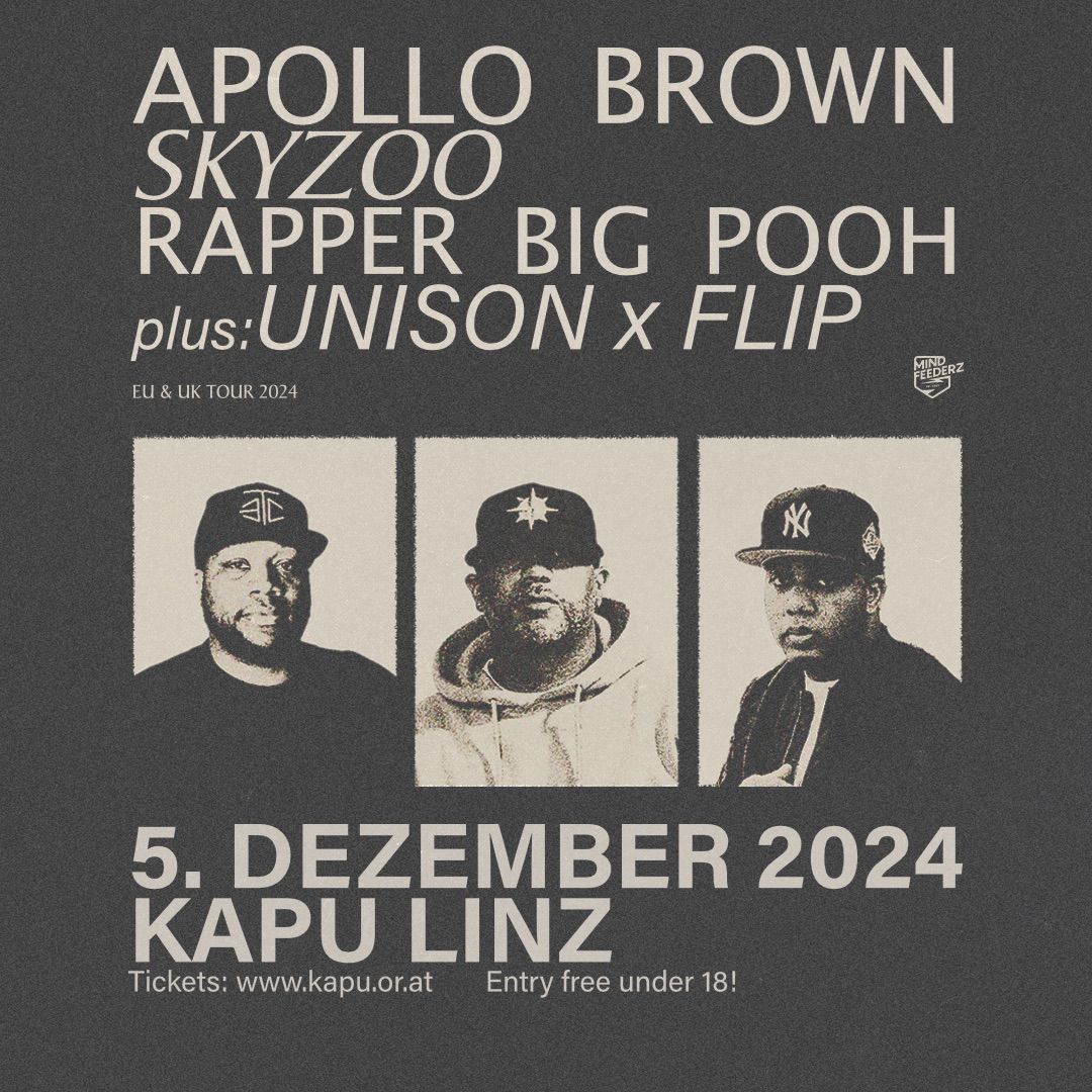 Apollo Brown\/Skyzoo\/Rapper Big Pooh\/Unison x Flip