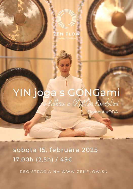 Yin Yoga & Vesm\u00edrne gongy element Voda (obli\u010dky a mo\u010dov\u00fd mech\u00far) 