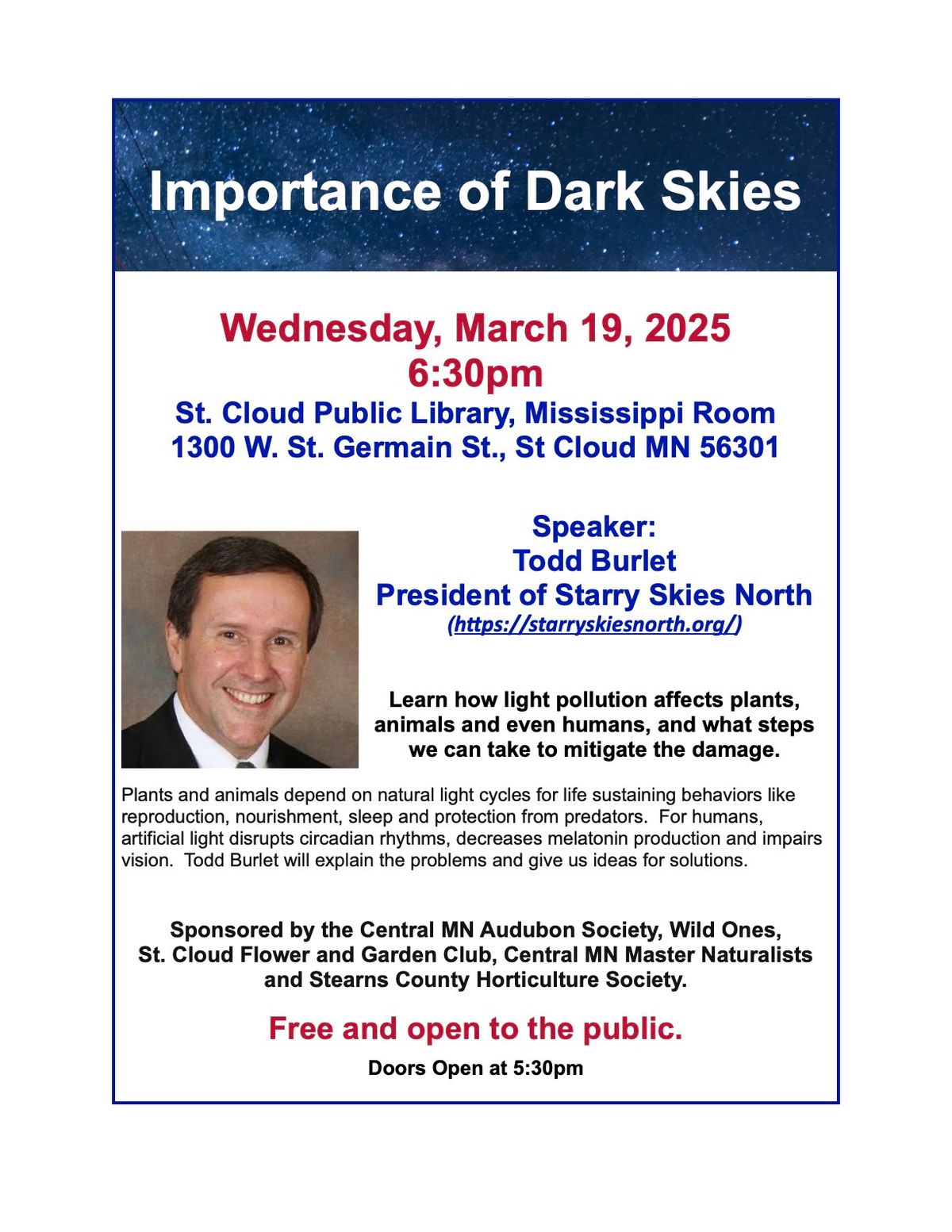 Importance of Dark Skies