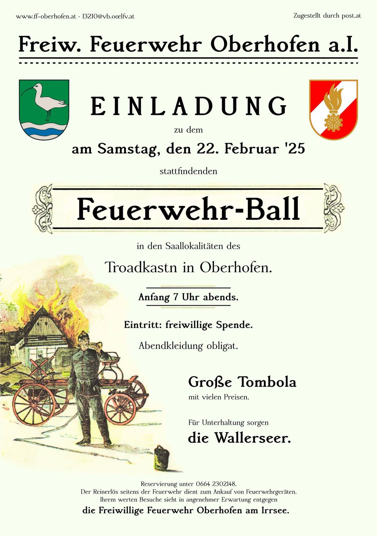 Feuerwehr-Ball der Freiwilligen Feuerwehr Oberhofen am Irrsee