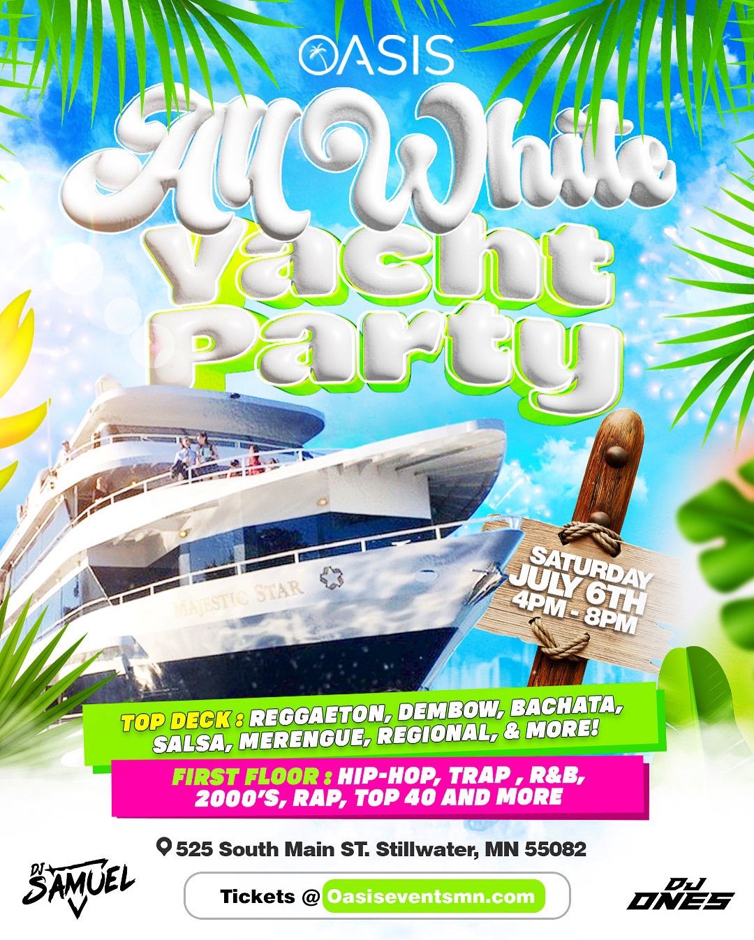 ALL WHITE YACHT PARTY