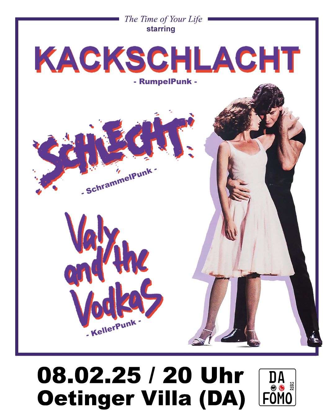 Kackschlacht + Schlecht + Valy and The Vodkas | (Deutsch)Punk Konzert Oetinger Villa Darmstadt