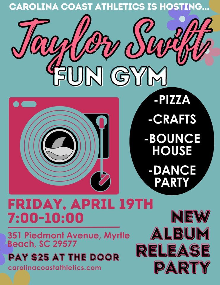 Taylor Swift New Album Release Party & Fun Gym