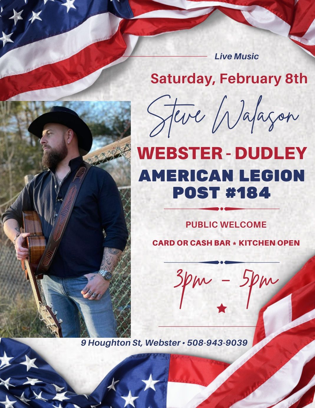 Live afternoon music with Steve Walason! 