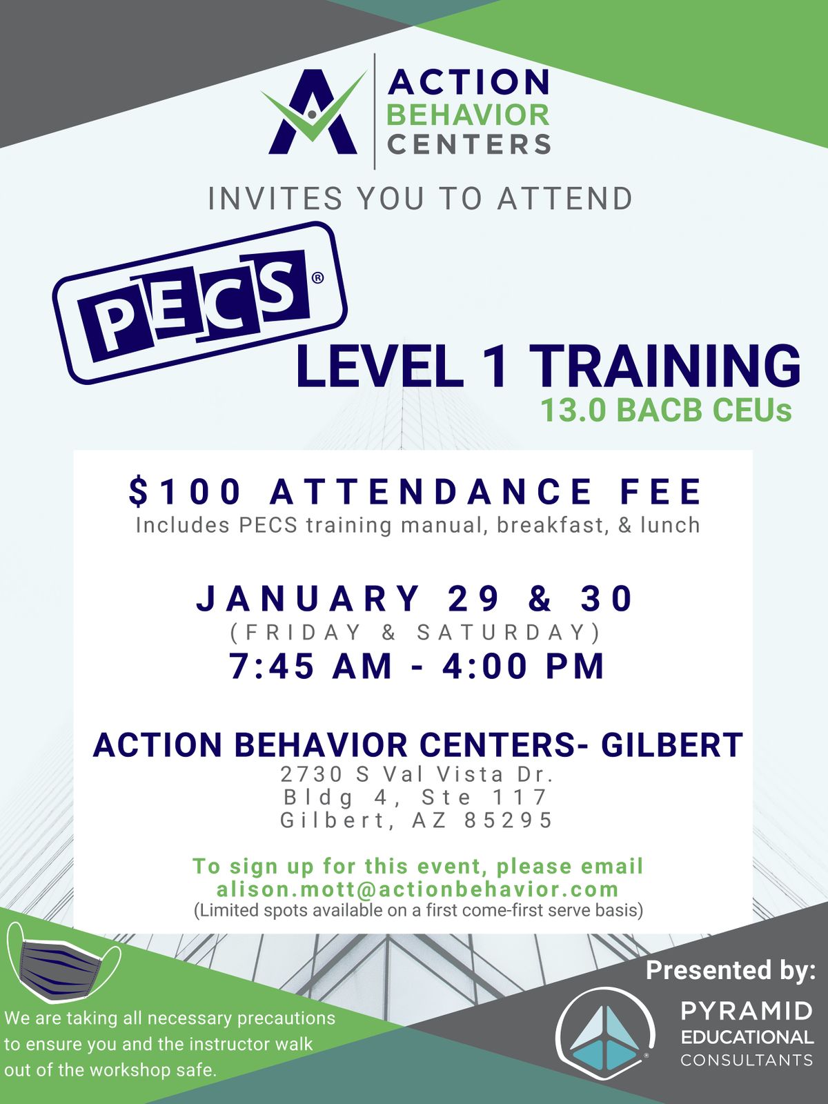 PECS Level 1 Training Hosted by Action Behavior Centers