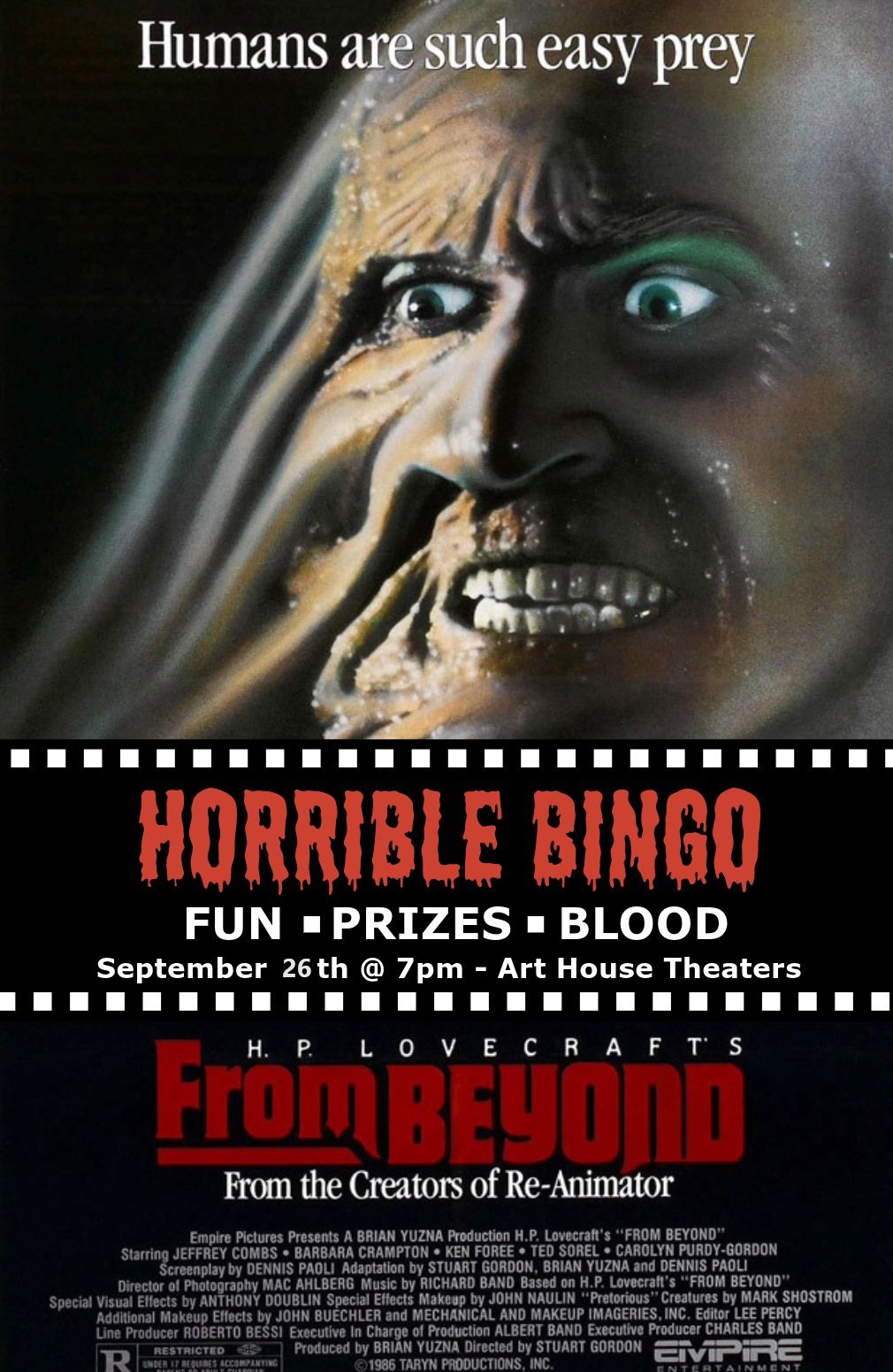 Horrible Bingo: From Beyond