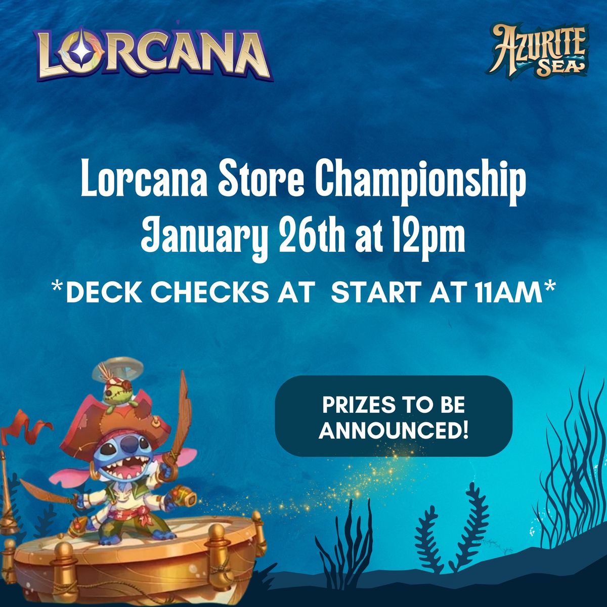 Lorcana Store Championship- Azurite Sea