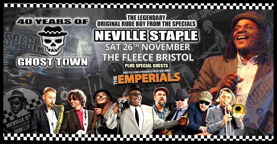 Neville Staple (The Specials) - 40 Years Of Ghost Town + Emperials at The Fleece, Bristol 26\/11\/22