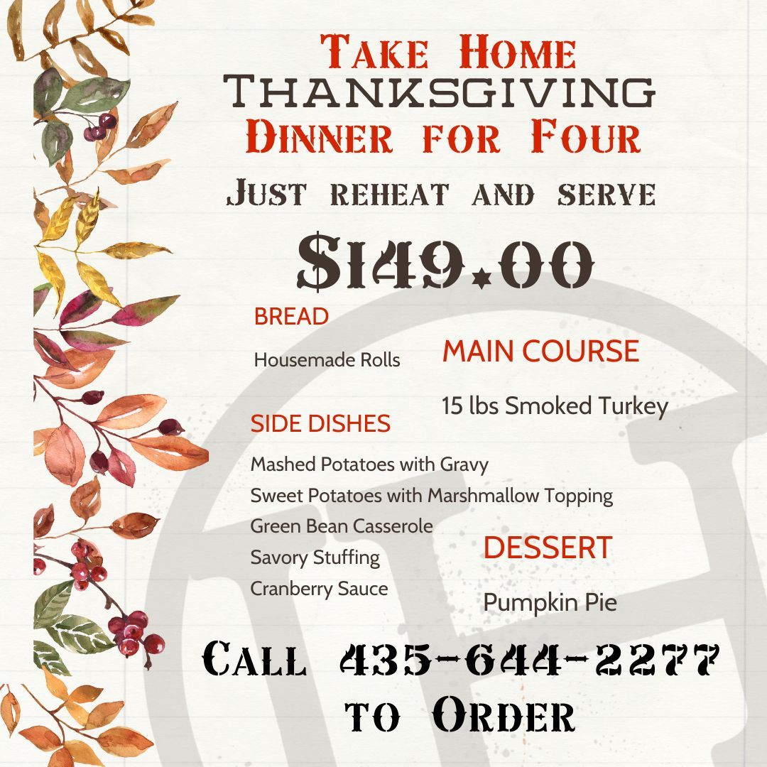 Take Home Thanksgiving Dinner for Four