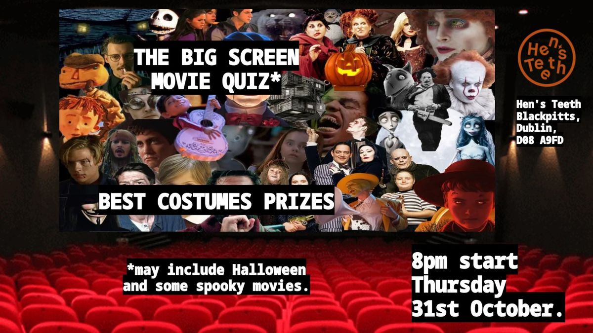 Halloween Movie Quiz (Fancy Dress Party)