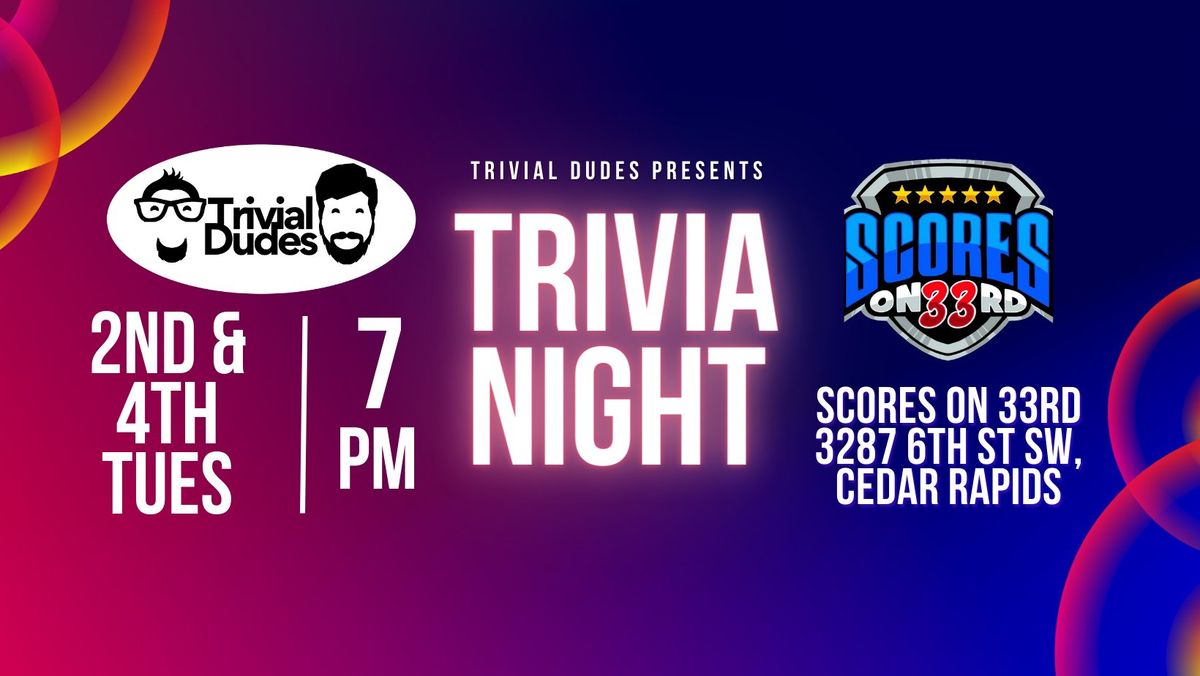 Trivia at Scores on 33rd