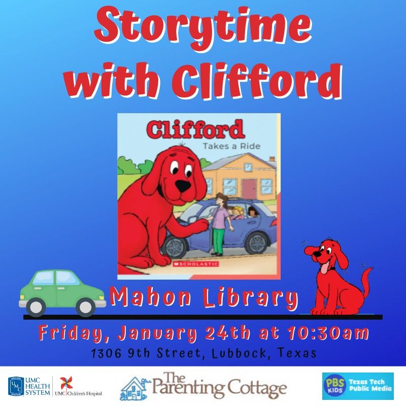 Storytime with Clifford at Mahon Library