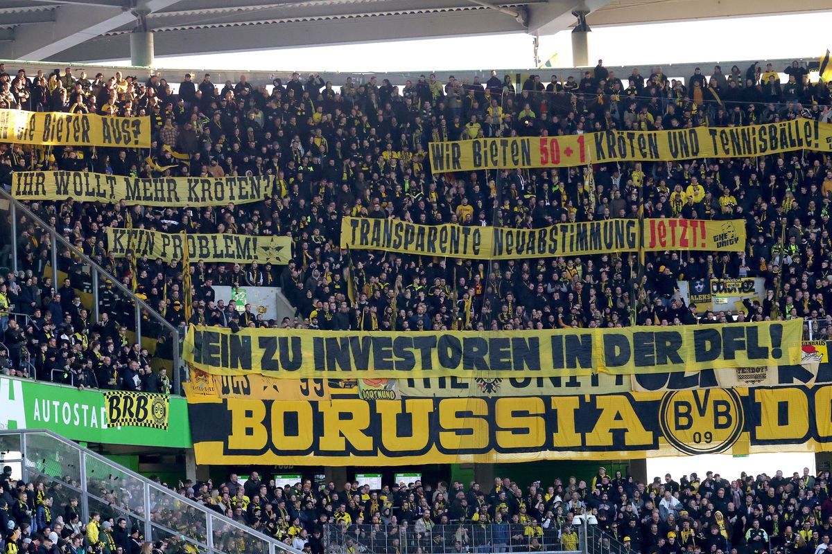 VFL Wolfsburg vs Borussia Dortmund at Volkswagen Arena - Germany