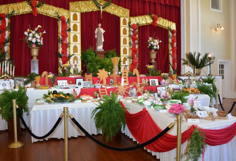 SAINT JOSEPH ALTAR - DISPLAY AND LUNCH