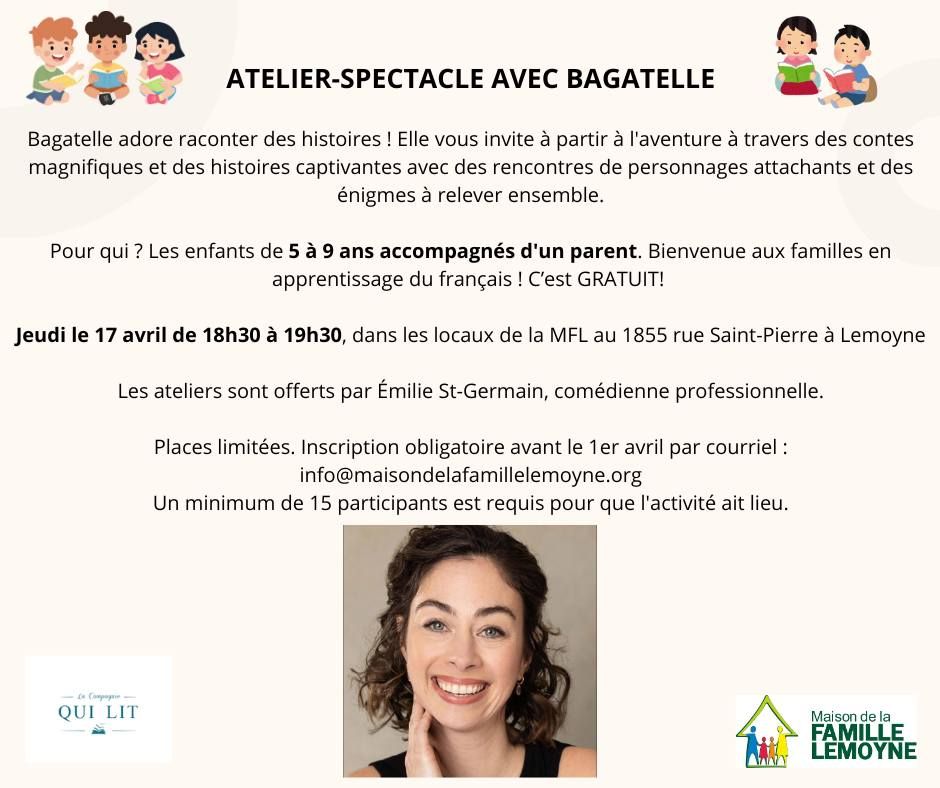 ATELIER-SPECTACLE AVEC BAGATELLE