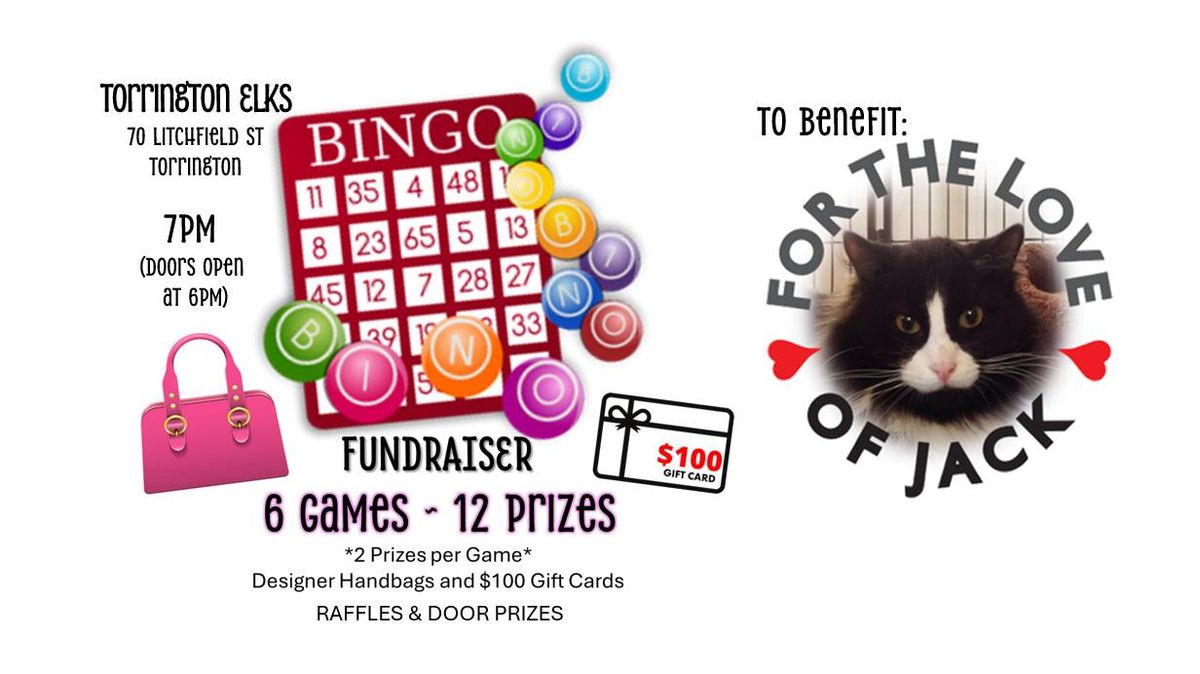 Bingo Fundraiser to support For The Love of Jack