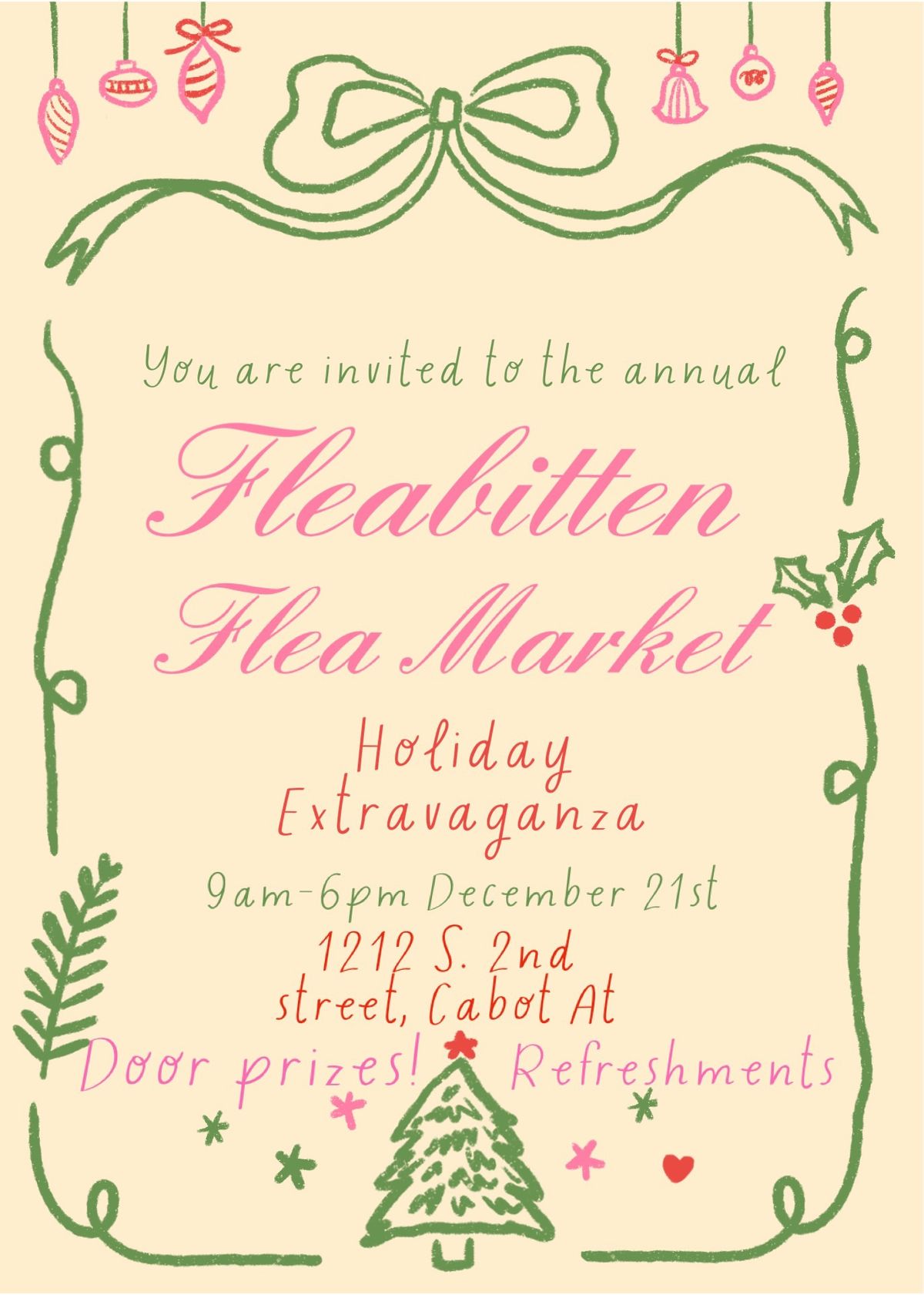 2024 Holiday Extravaganza at Fleabitten flea market!, 1212 S. Second St