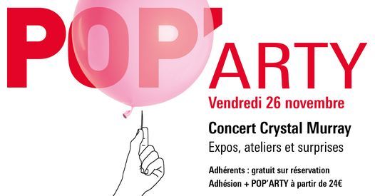 Soir\u00e9e POP'ARTY | Crystal Murray au Centre Pompidou
