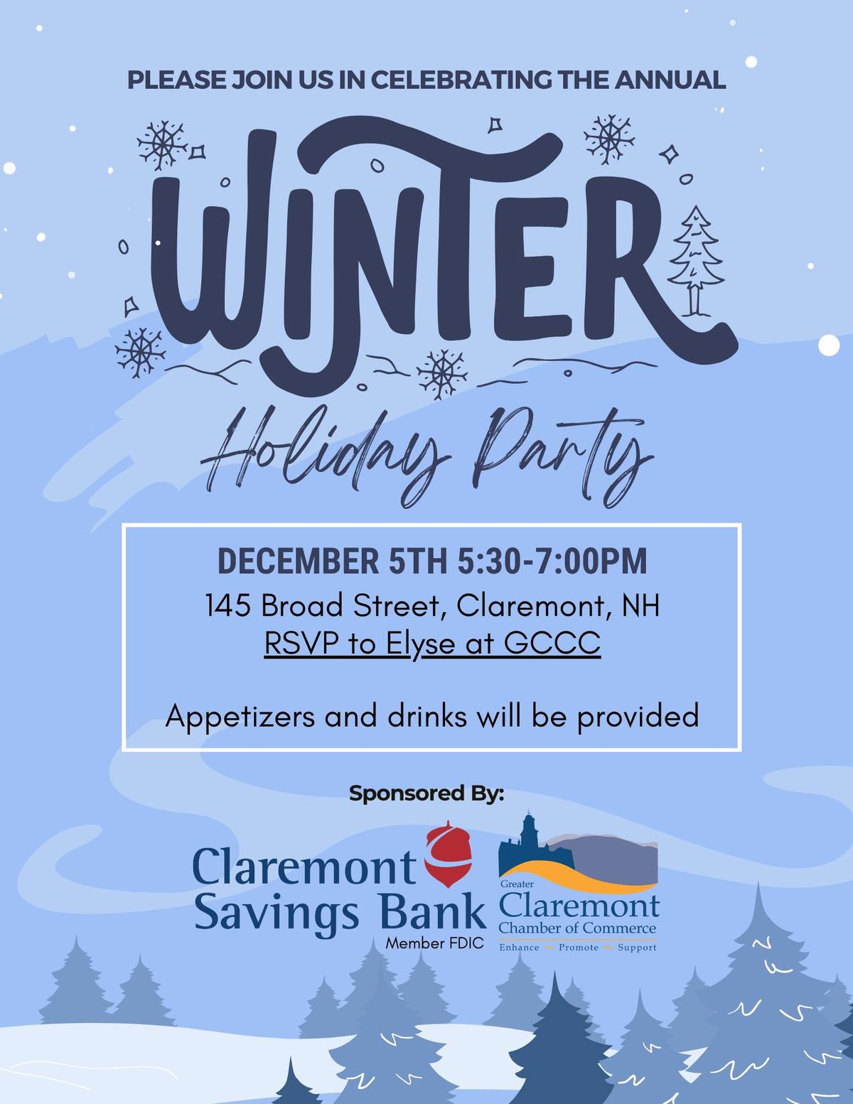 Holiday Celebration Hosted by Claremont Savings Bank