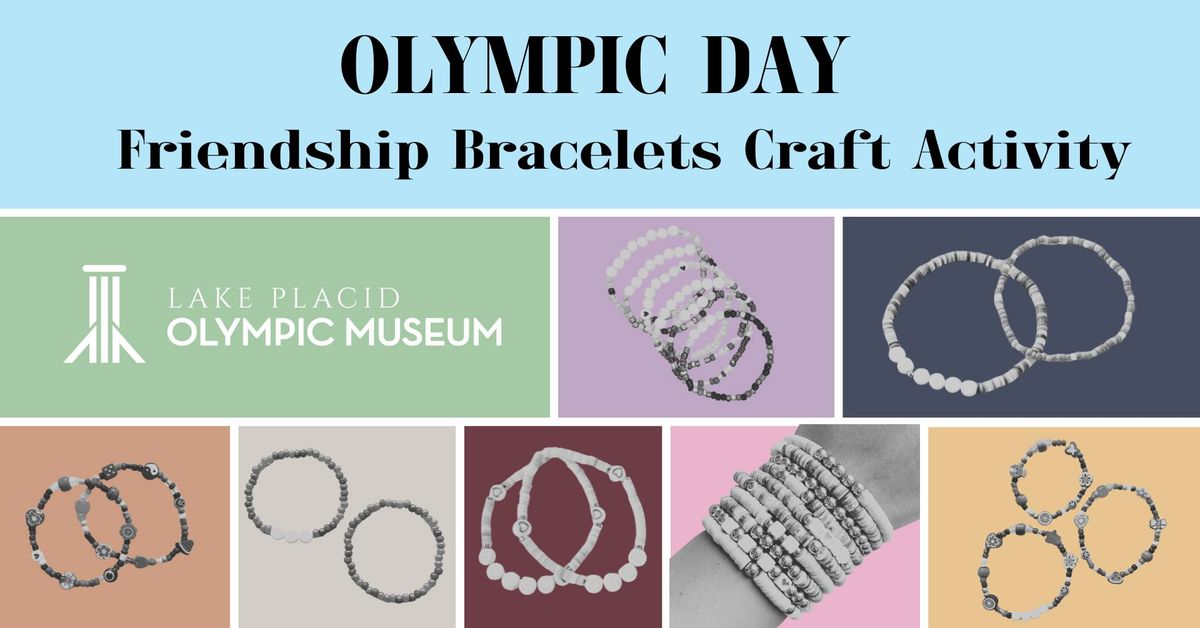 Olympic Day Friendship Bracelets Craft Activity 