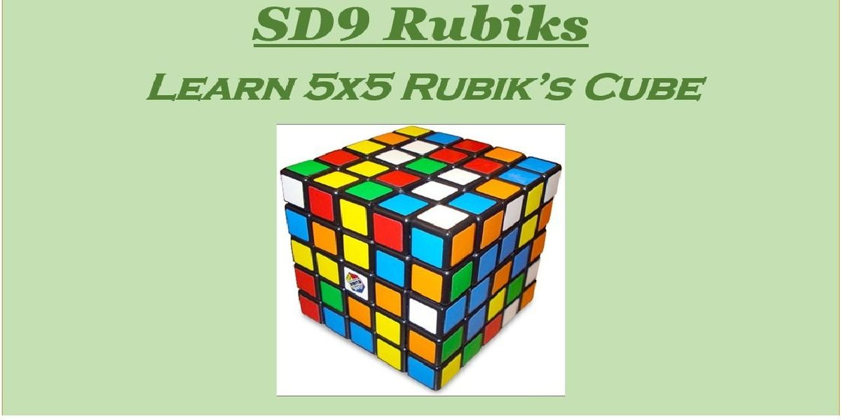 Learn 5x5 Rubik's Cube - Basic