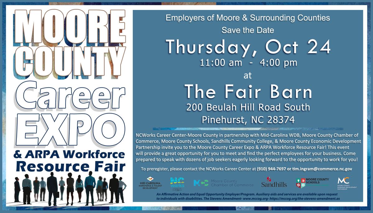 Moore County Career Expo and ARPA Workforce Resources Fair