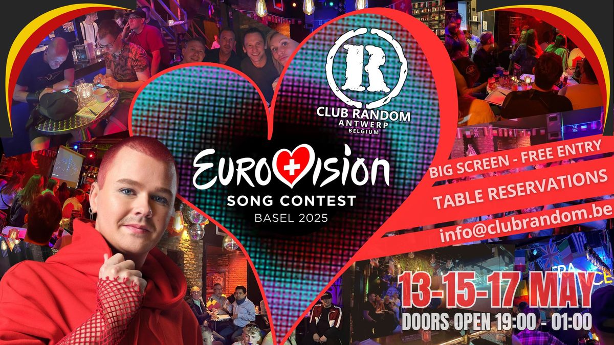 Watch The Eurovision Song Contest Finals Live On Big Screen at Club Random