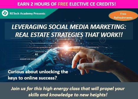 (MIAMI HQ) Leveraging Social Media Marekting: Real Estate Strategies That Work! 2 Hrs CE