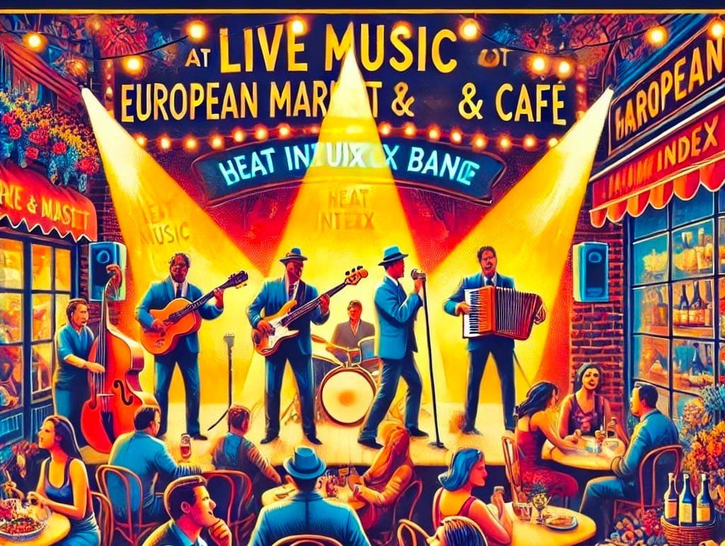 Live music at the European market and cafe 