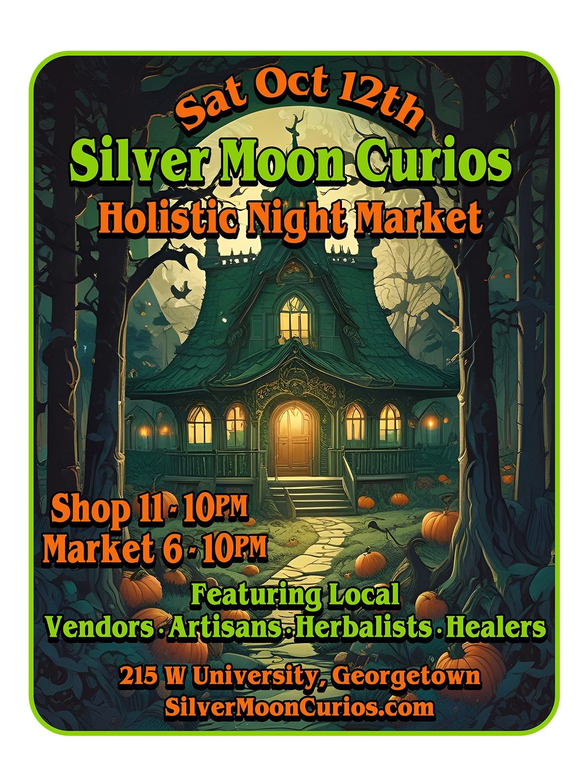 Silver Moon Curios Holistic Night Market