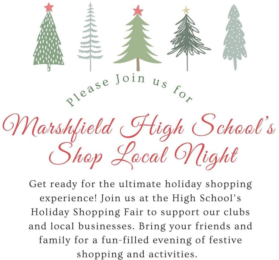 Shop Local Night at Marshfield High School 