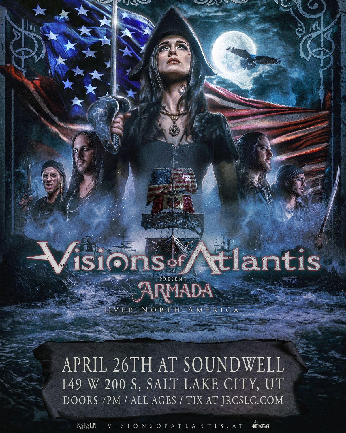 Visions of Atlantis - Armada Over North America Tour at Soundwell